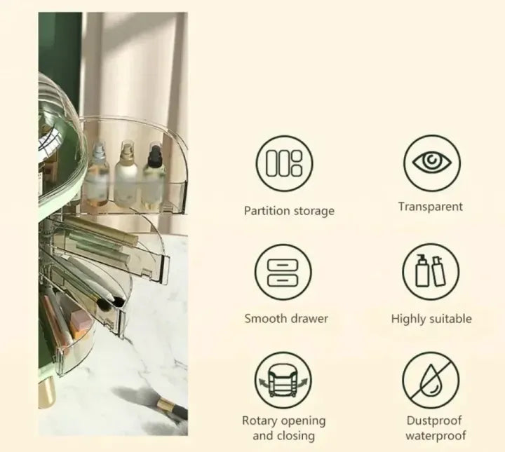 Countertop Luxury Makeup Organizer Box