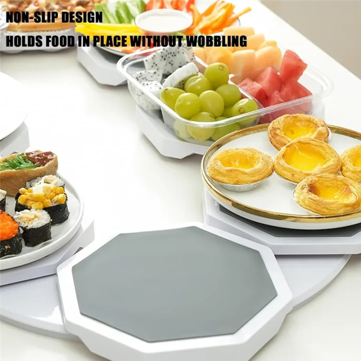 Lazy Susan Tray non-slip base close up