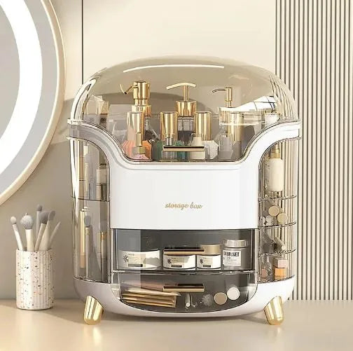 Countertop Luxury Makeup Organizer Box full view