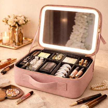 Smart LED Makeup Mirror Case closed view