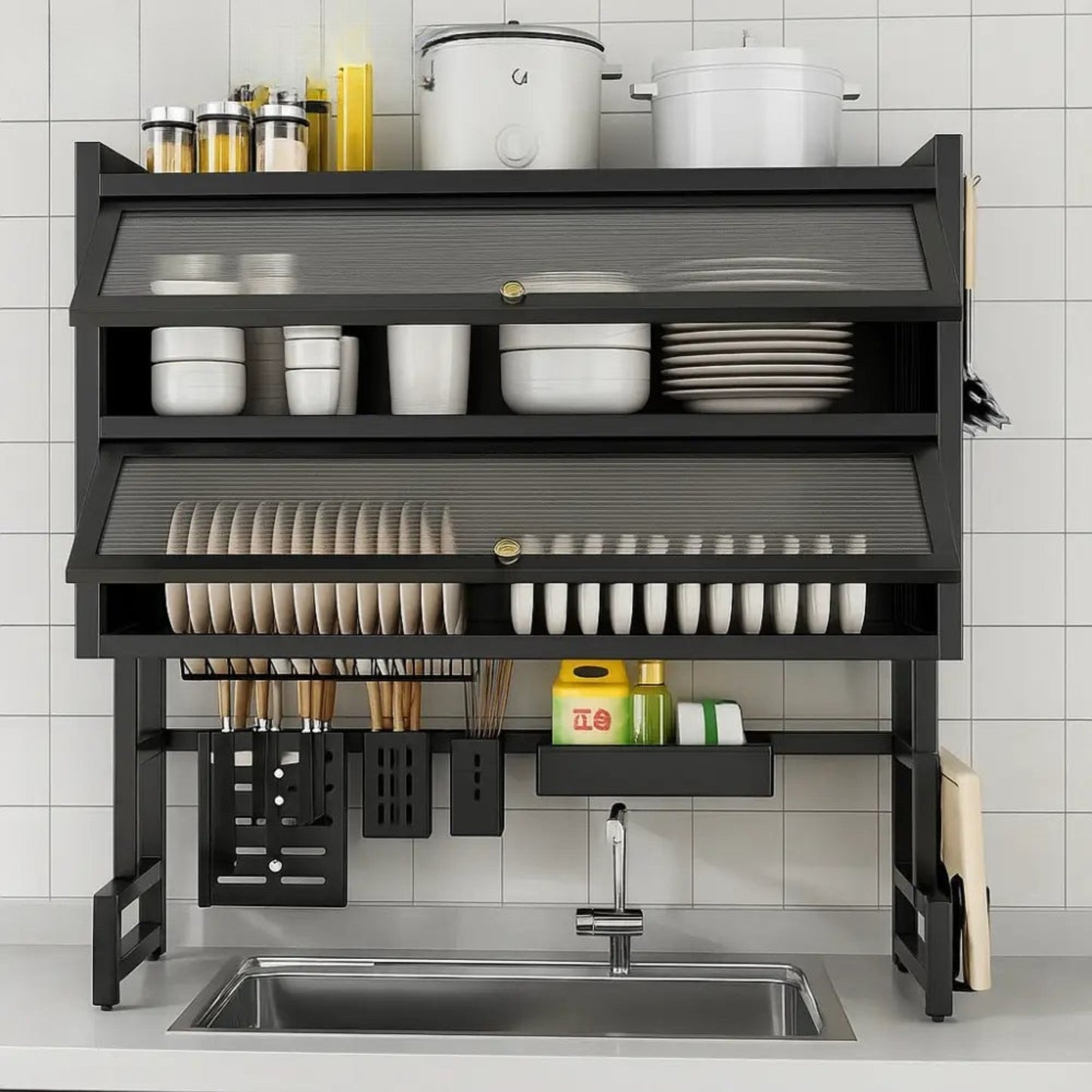 Over The Sink Cabinet Rack