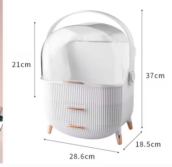 Cosmetic Storage Organizer size and dimensions view