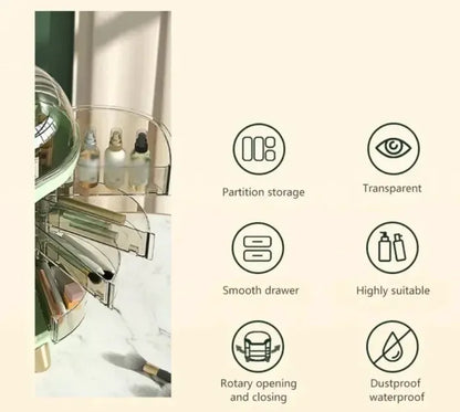 Countertop Luxury Makeup Organizer Box