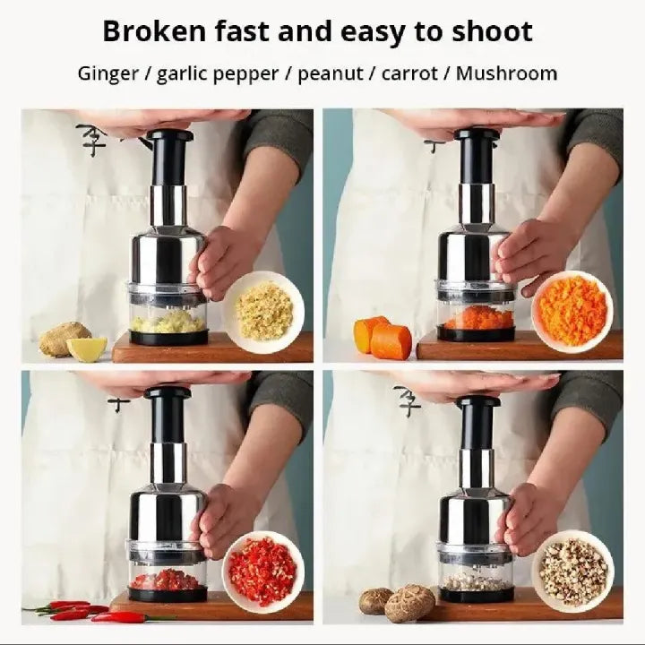 Manual Hand Press Vegetable Chopper
