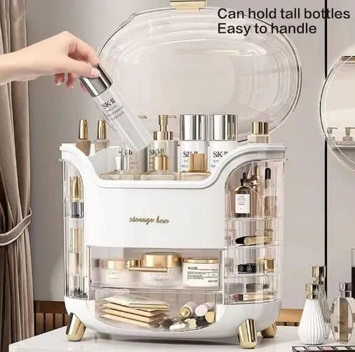 Countertop Luxury Makeup Organizer Box anti-slip base detail