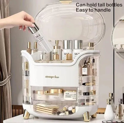 Countertop Luxury Makeup Organizer Box anti-slip base detail