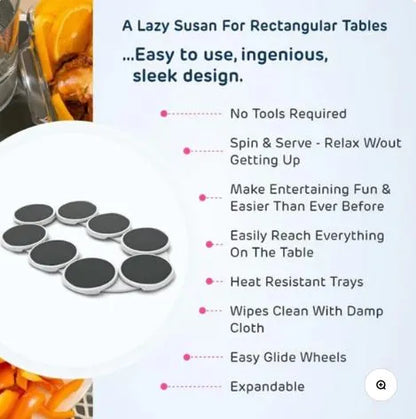 360 Rotating Lazy Susan Dining Table Tray