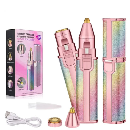 2-in-1 Rechargeable Electric Face Hair Remover